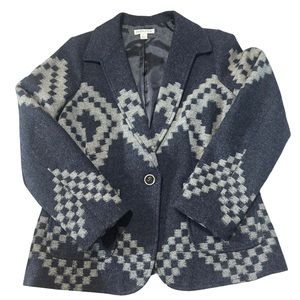 Vintage Pendleton Geometric Women’s Blazer 100% Wool